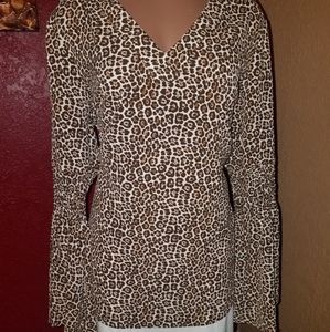 Michael Kors cheetah print blouse